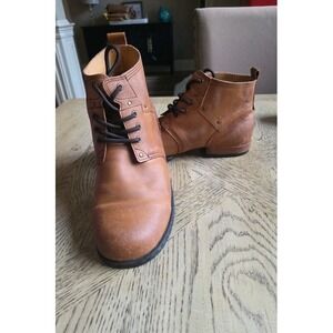 OSSTONE Moto Boots 6015-2 Distressed Leather Chukka Boots Casual Size 13 NEW